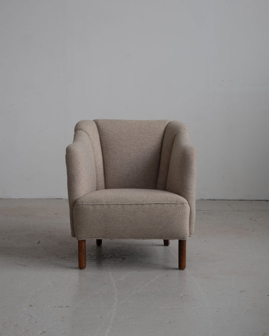 Danish vintage wool armchair