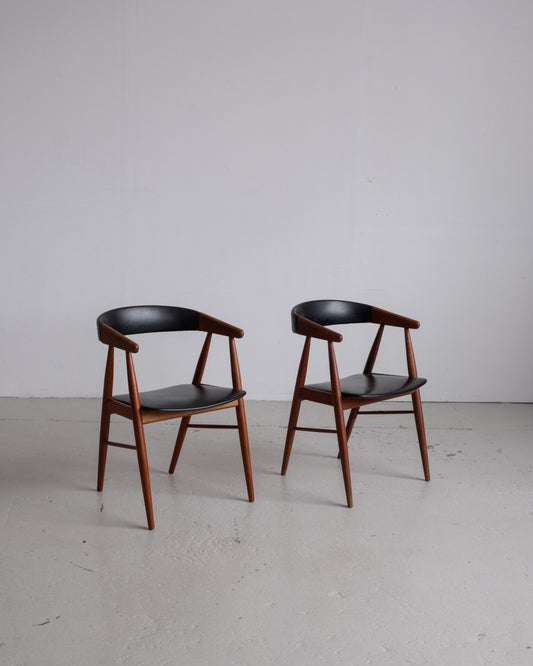 Teak armchairs 1950-1960s