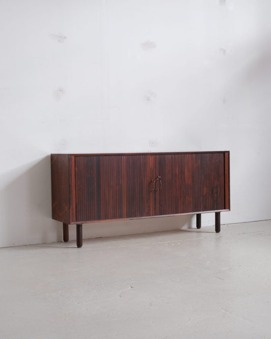 Danish Rosewood HI-FI cabinet with tambour doors