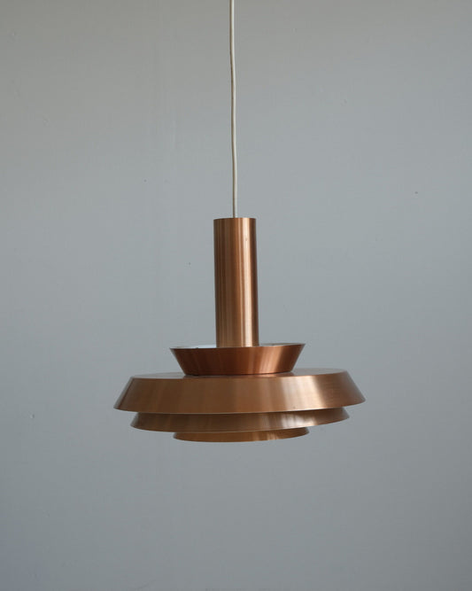 Vintage Danish lamp in copper