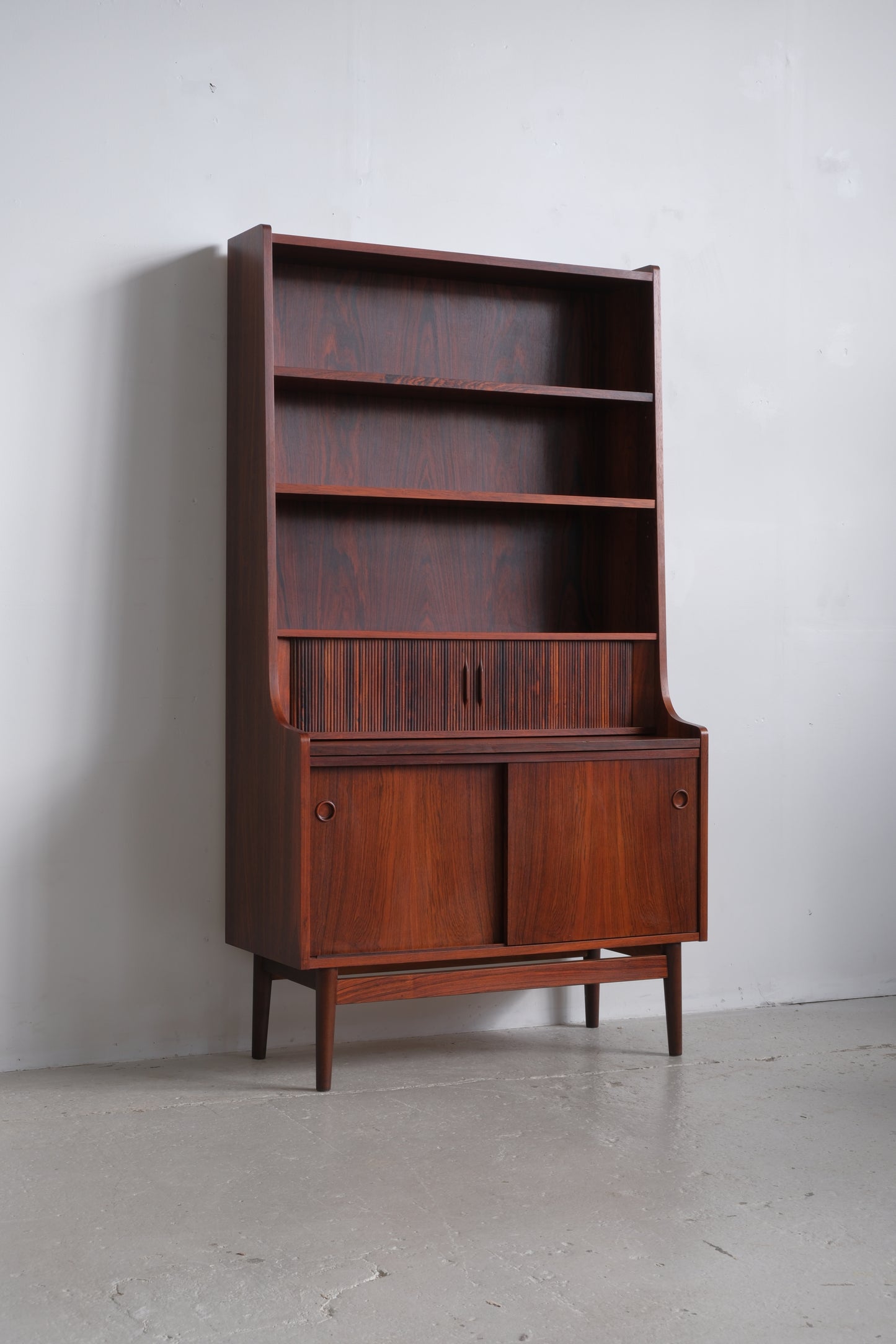 Johannes Sorth Rosewood bookshelf, Nexø Møbelfabrik