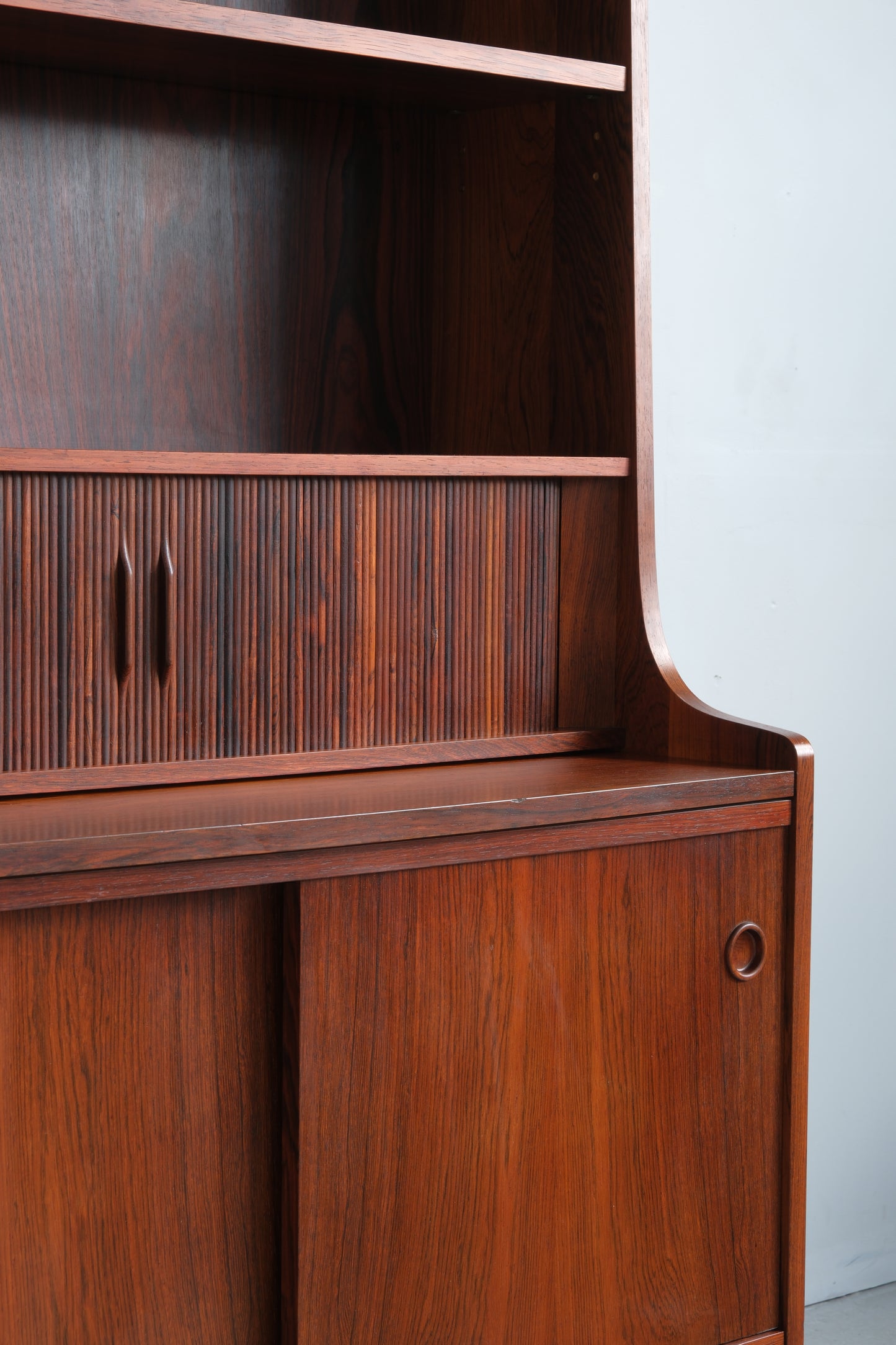 Johannes Sorth Rosewood bookshelf, Nexø Møbelfabrik