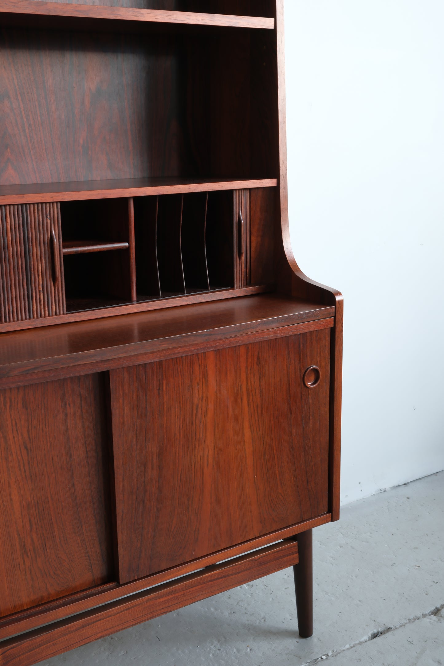 Johannes Sorth Rosewood bookshelf, Nexø Møbelfabrik