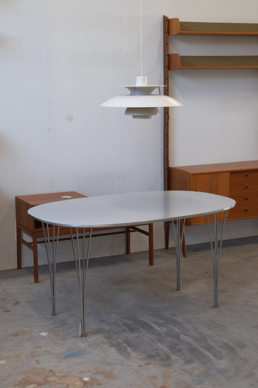 Piet Hein & Bruno Mathsson 'Super-Ellipse' dining table 135cm