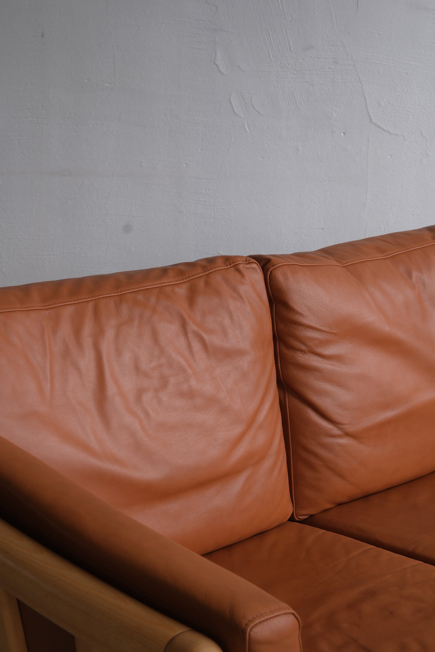 Danish cognac sofa