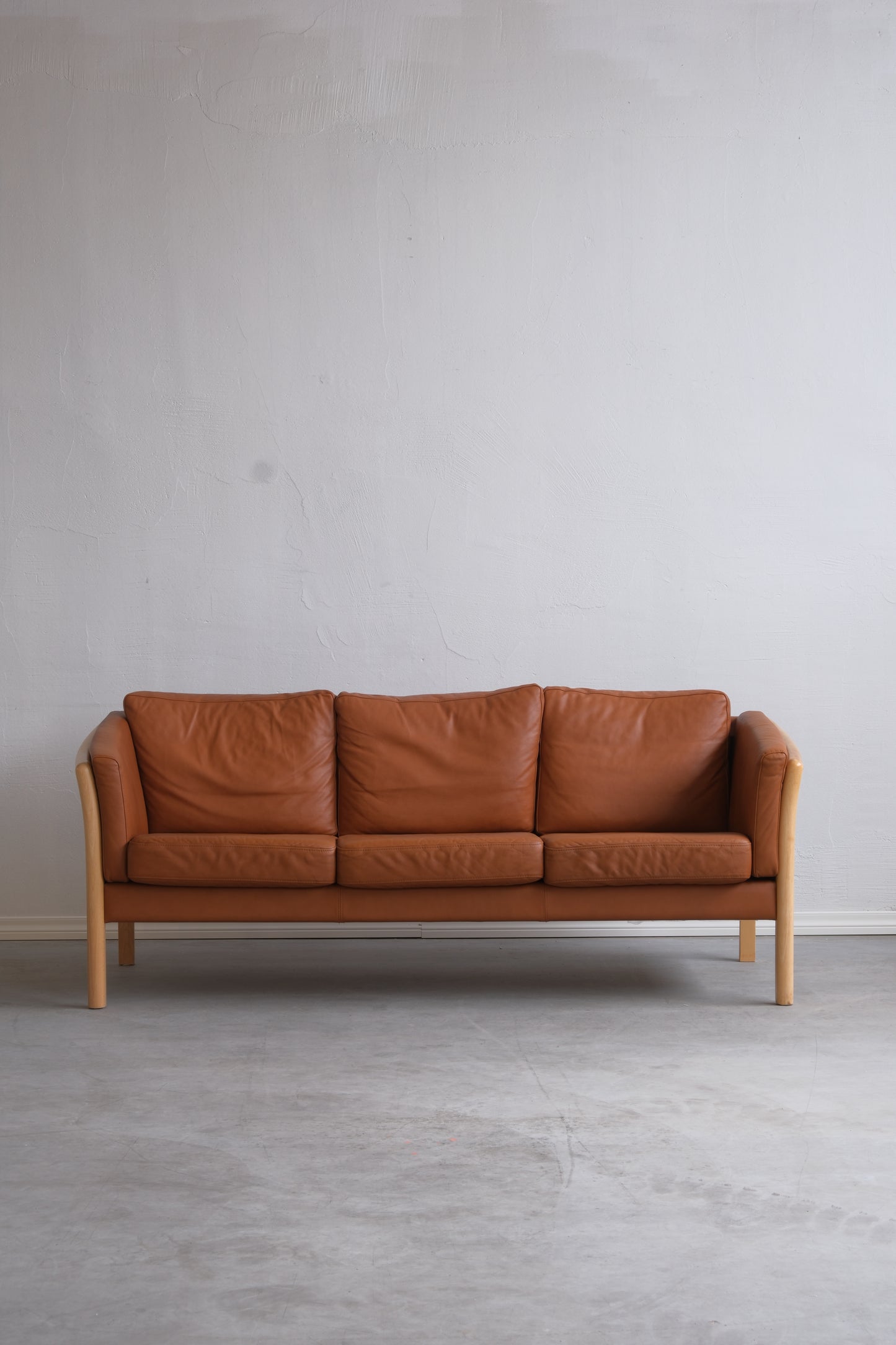 Danish cognac sofa