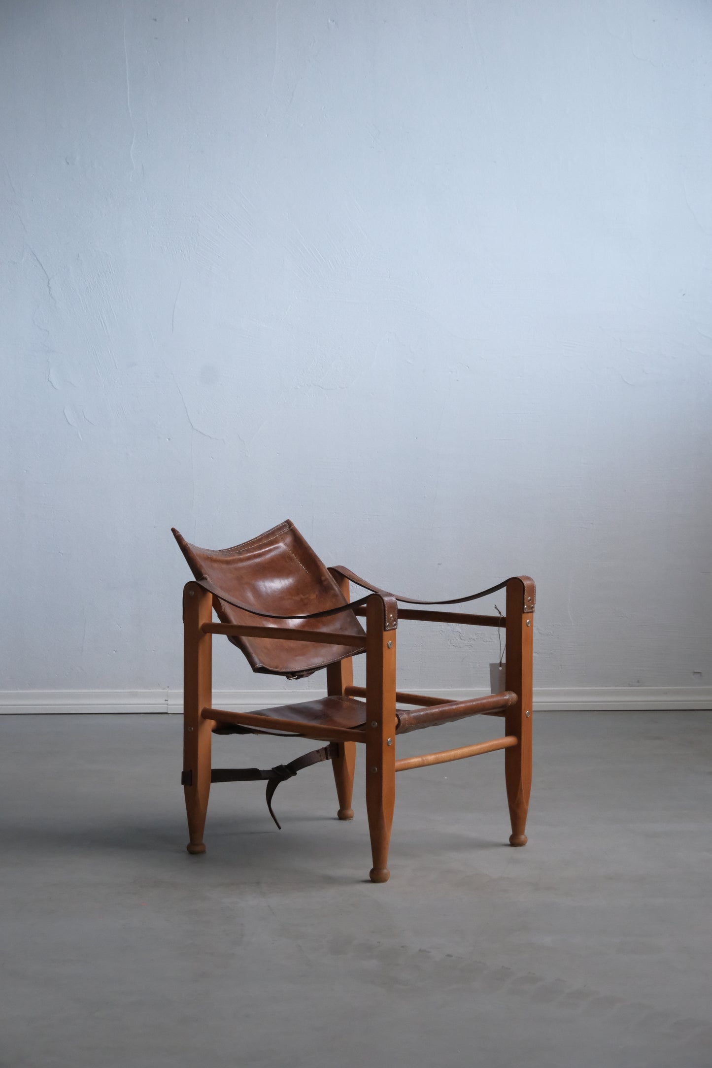 Safari chair cognac leather