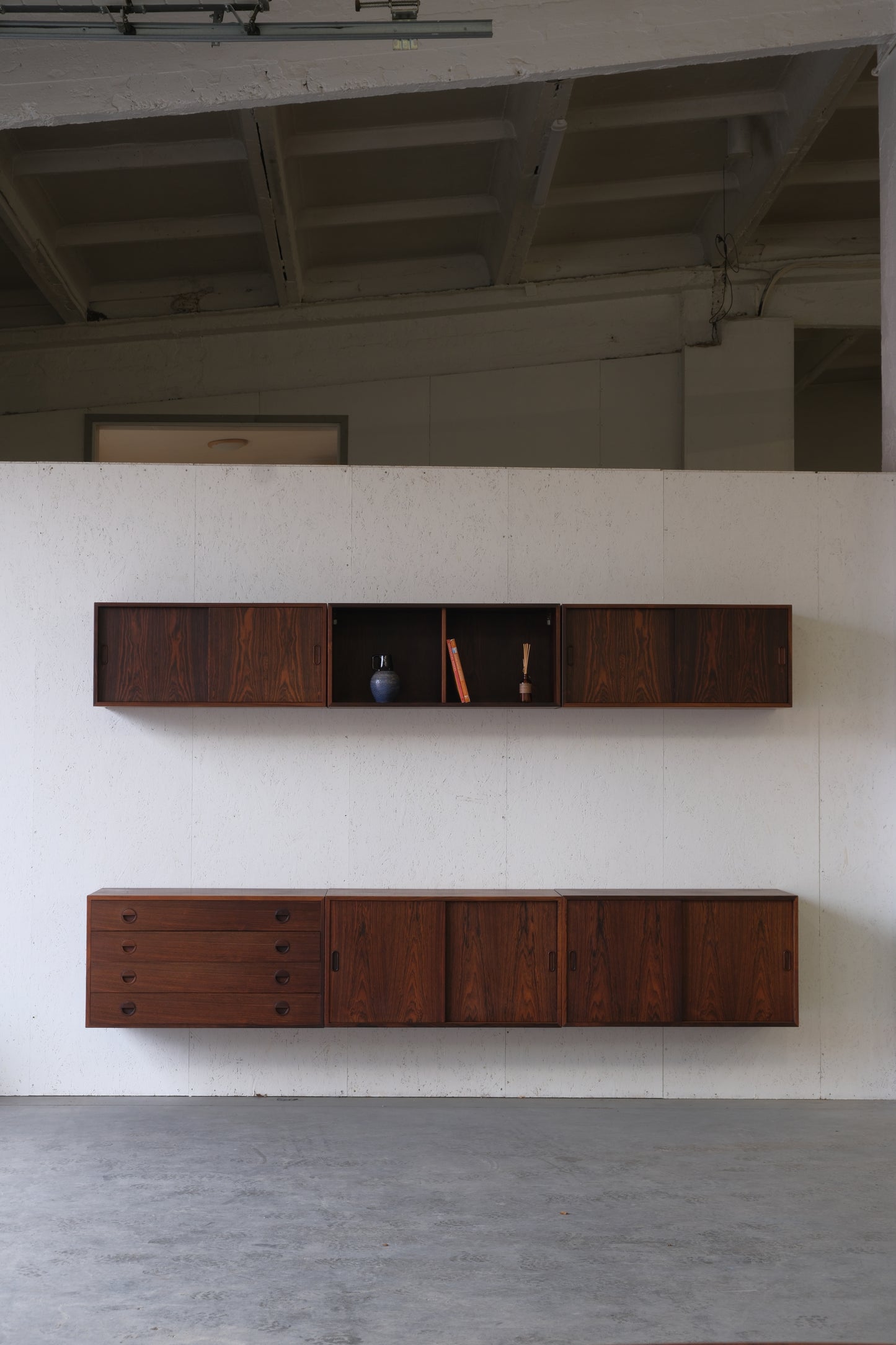 Danish Rosewood Wall Unit