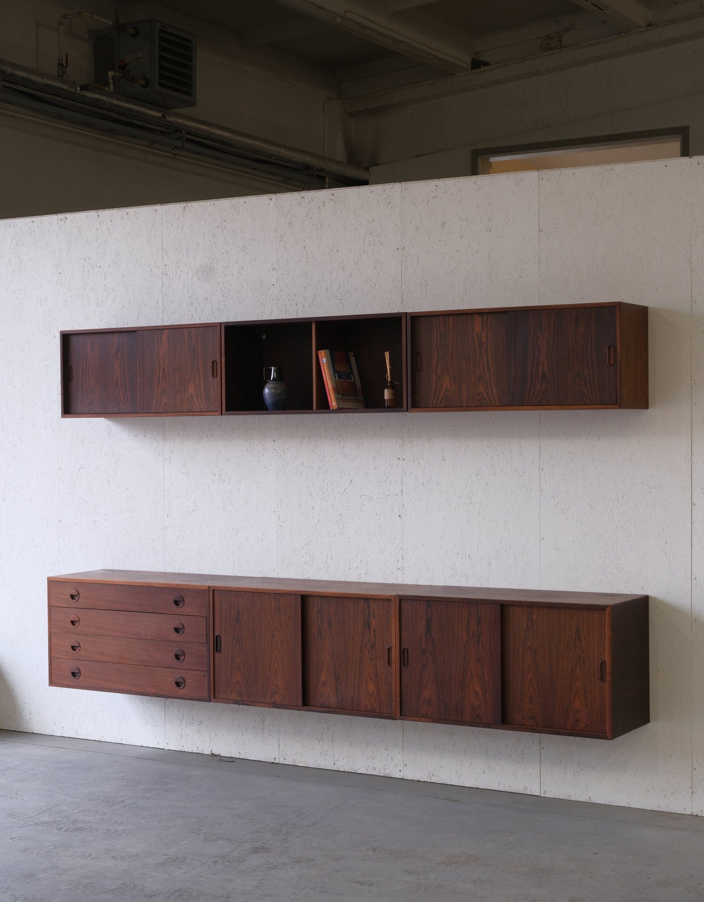 Danish Rosewood Wall Unit