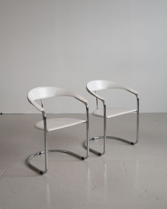 Dining chairs model 'Canasta', Arrben 1970s Italy (2pc)