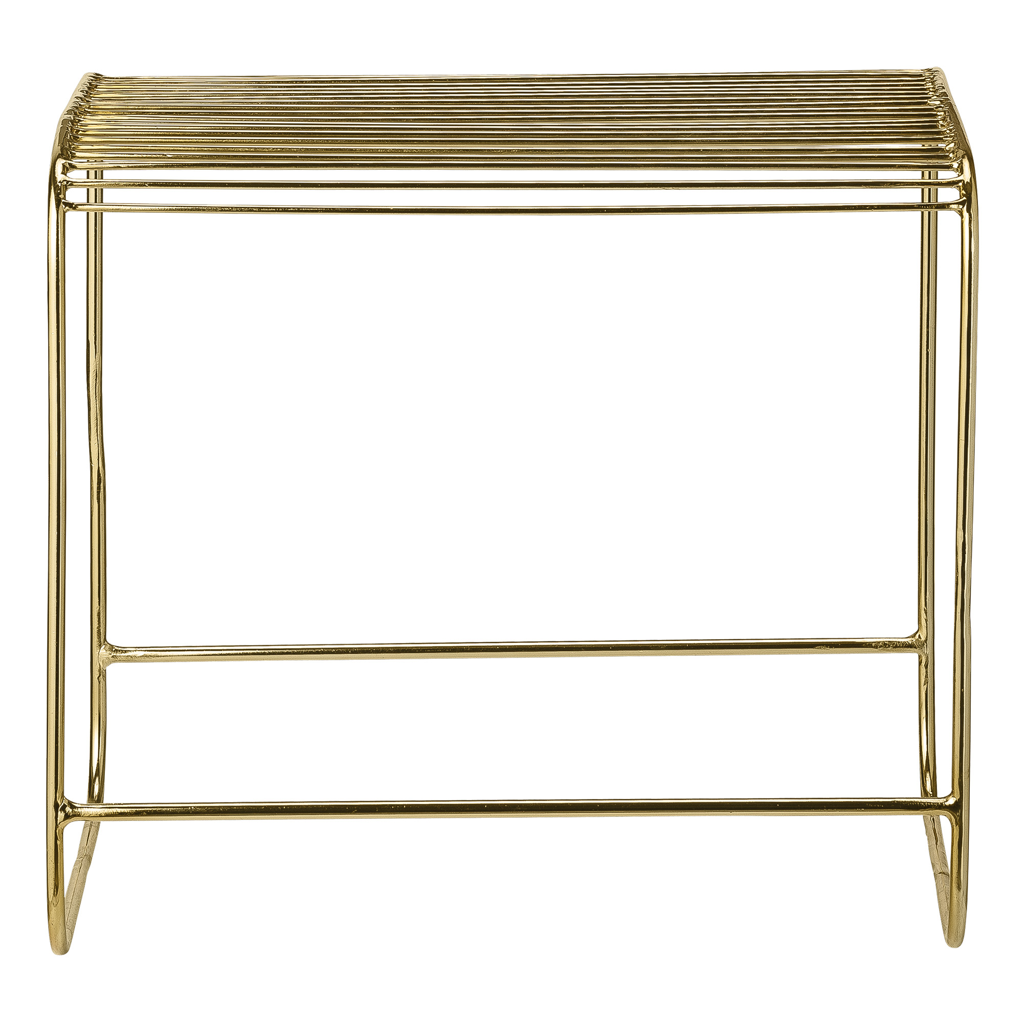 Wire Stool | Gold | Metal