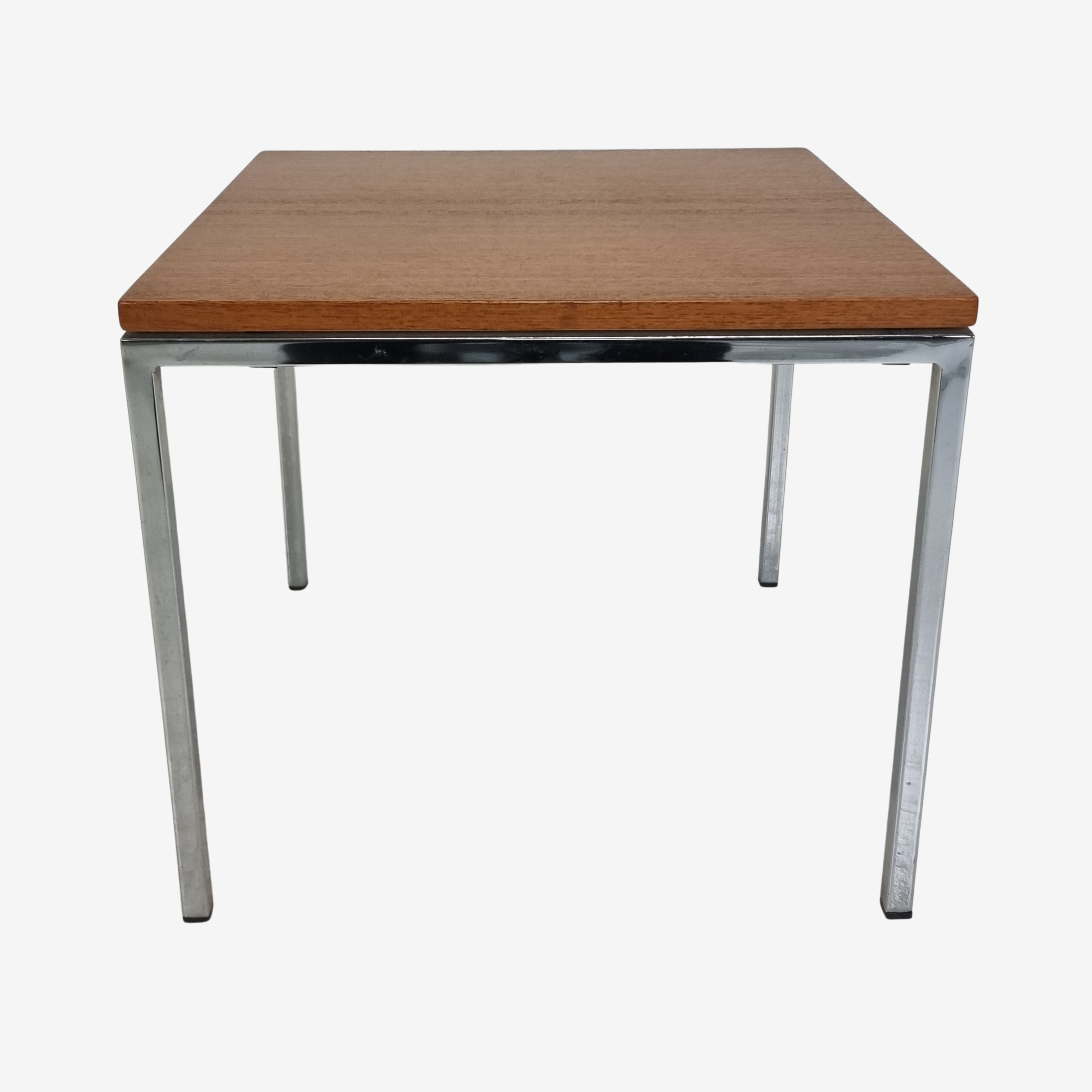 Coffee table | Oak & chrome