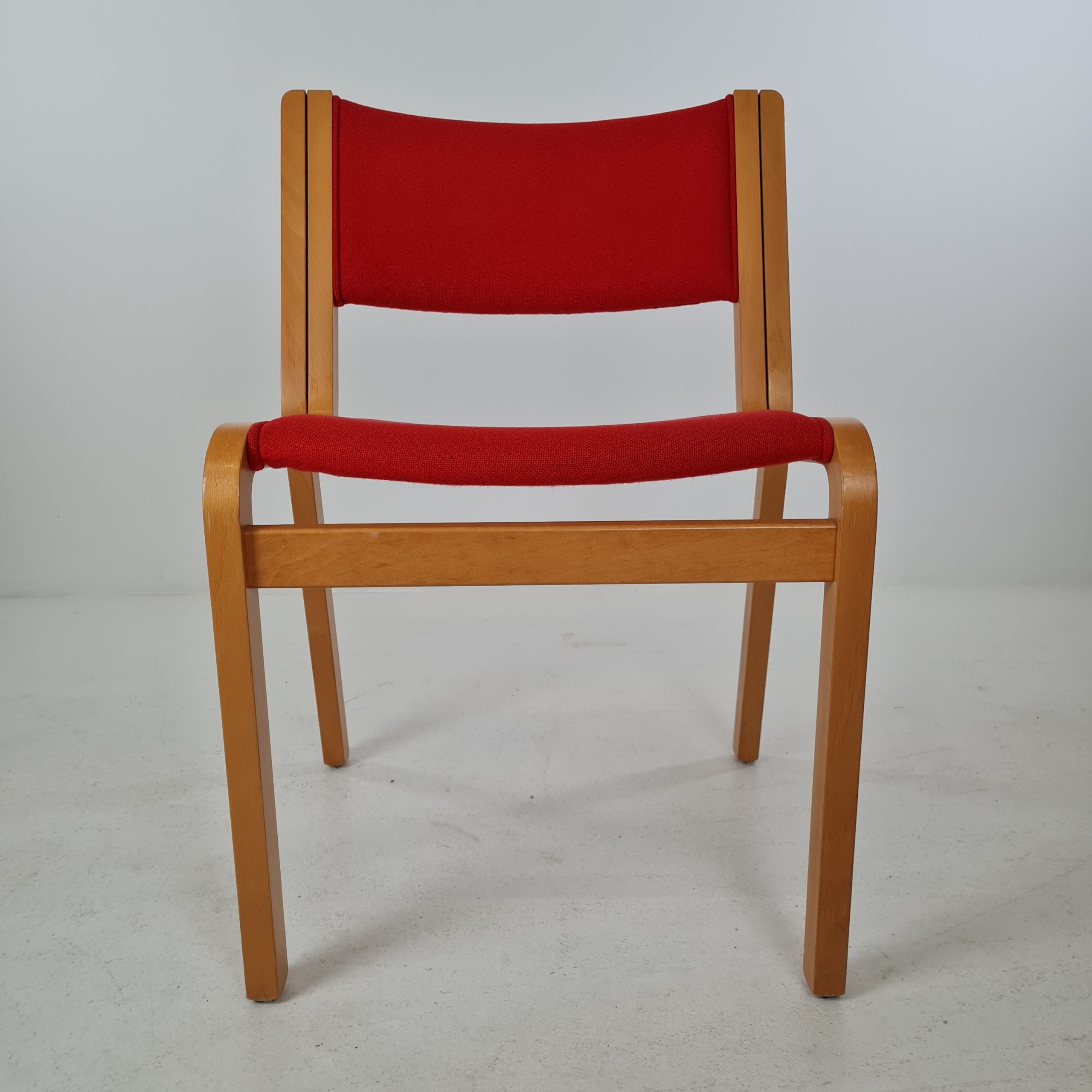 Chair model 45 | Red wool | Magnus Olesen | Rud Thygesen and Johnny Sørensen