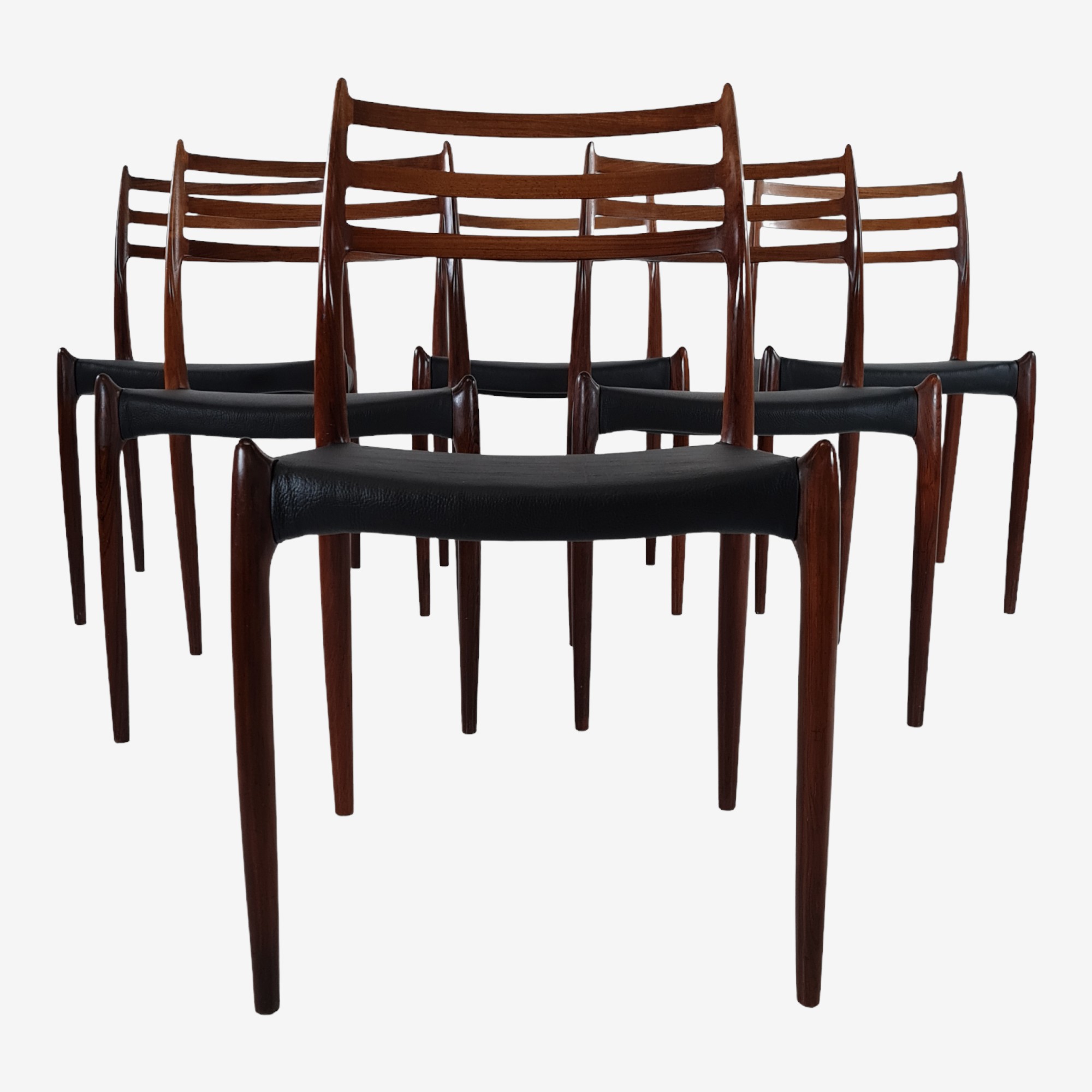 Dining table chair | NO Moller | Rosewood