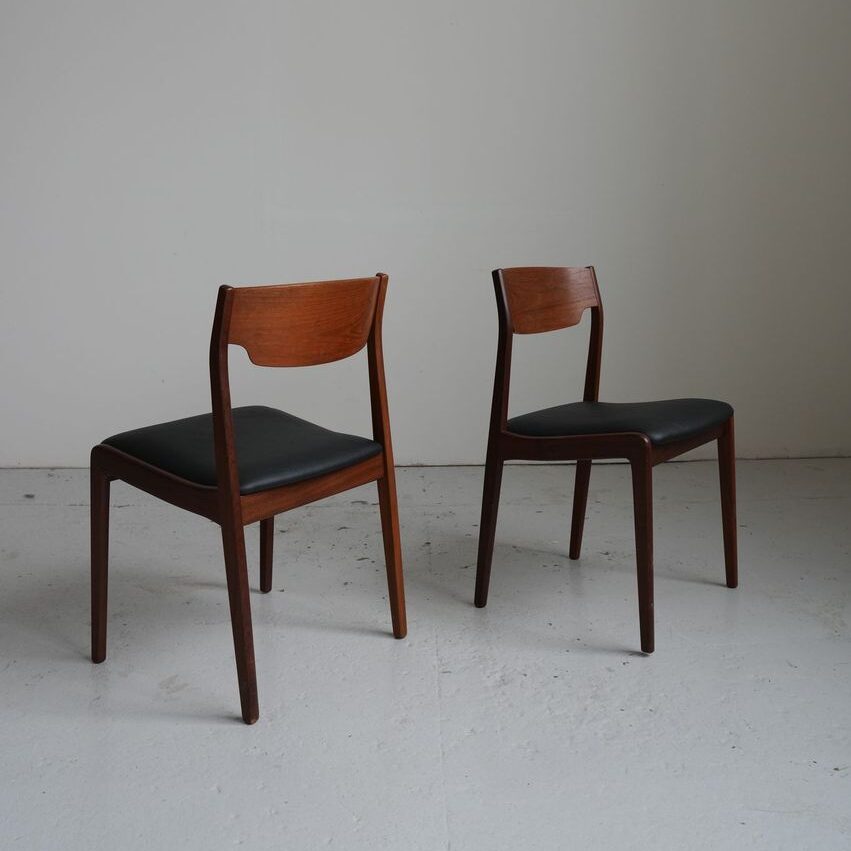 Danish teak chair, new upholstery